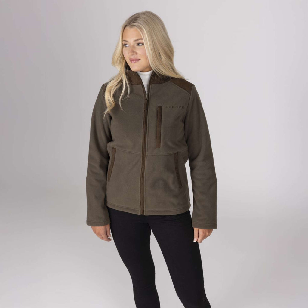 Aubrion by Shires Vest Heritage Fleece Donker Olijf