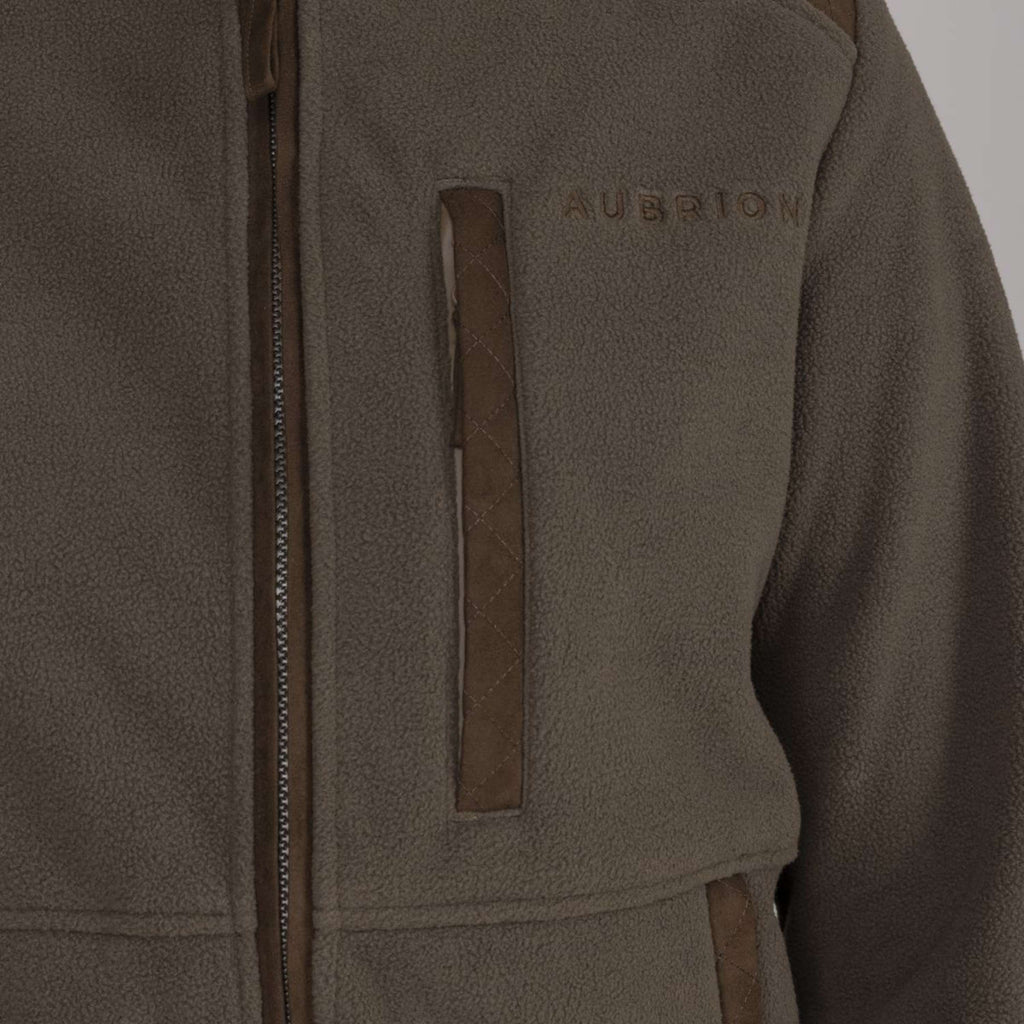 Aubrion by Shires Vest Heritage Fleece Donker Olijf