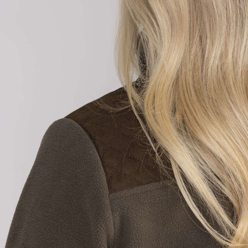 Aubrion by Shires Vest Heritage Fleece Donker Olijf