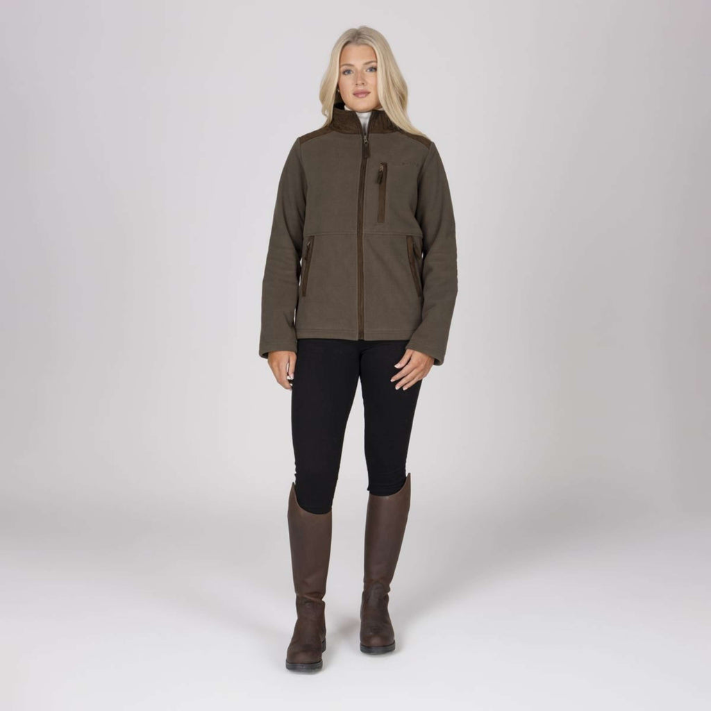 Aubrion by Shires Vest Heritage Fleece Donker Olijf