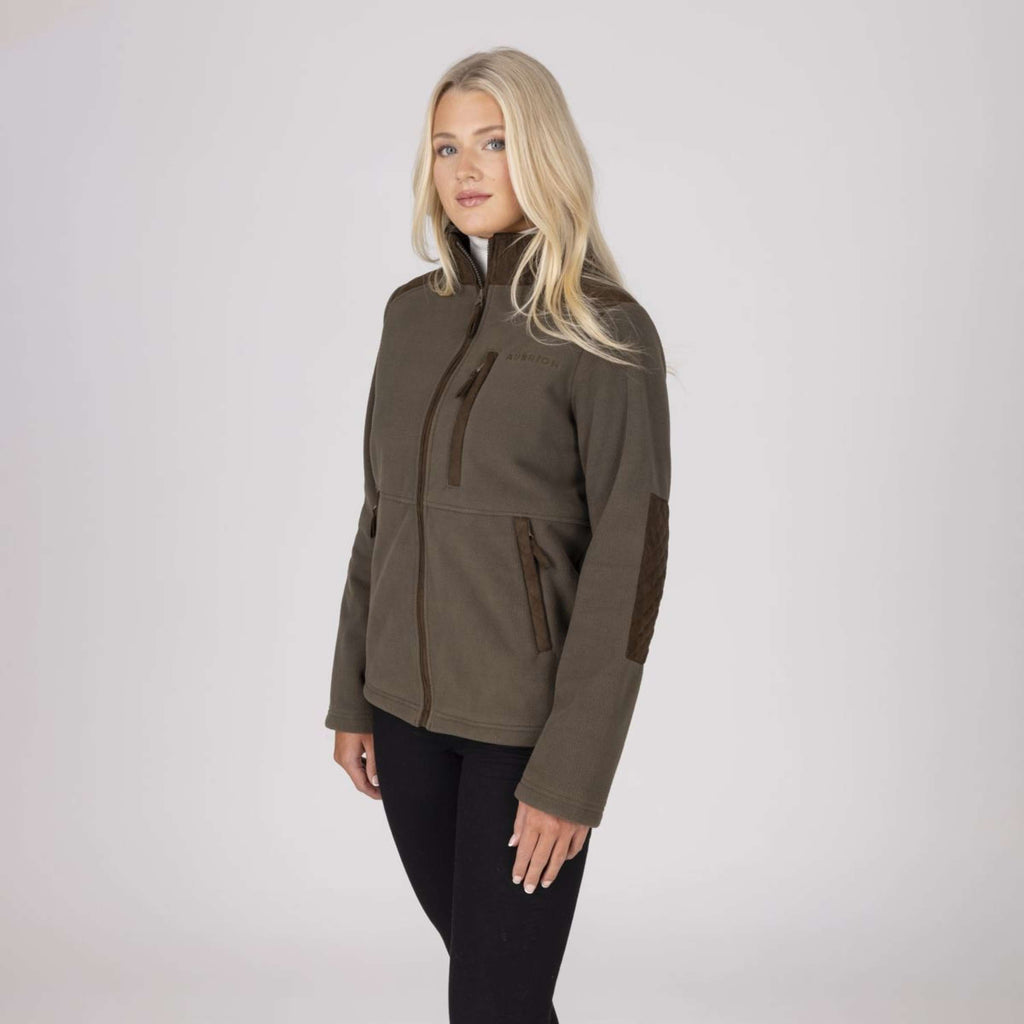 Aubrion by Shires Vest Heritage Fleece Donker Olijf