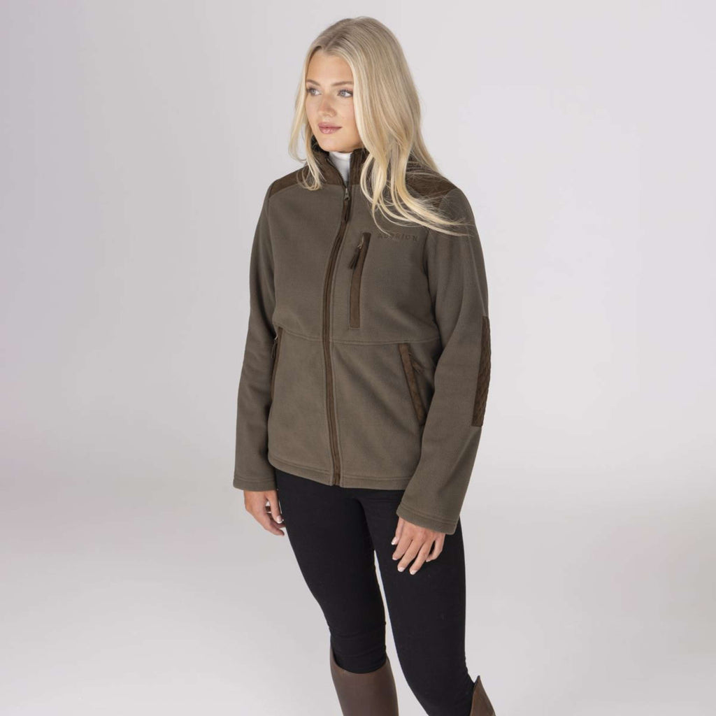 Aubrion by Shires Vest Heritage Fleece Donker Olijf