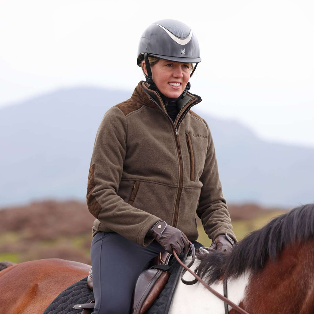 Aubrion by Shires Vest Heritage Fleece Donker Olijf