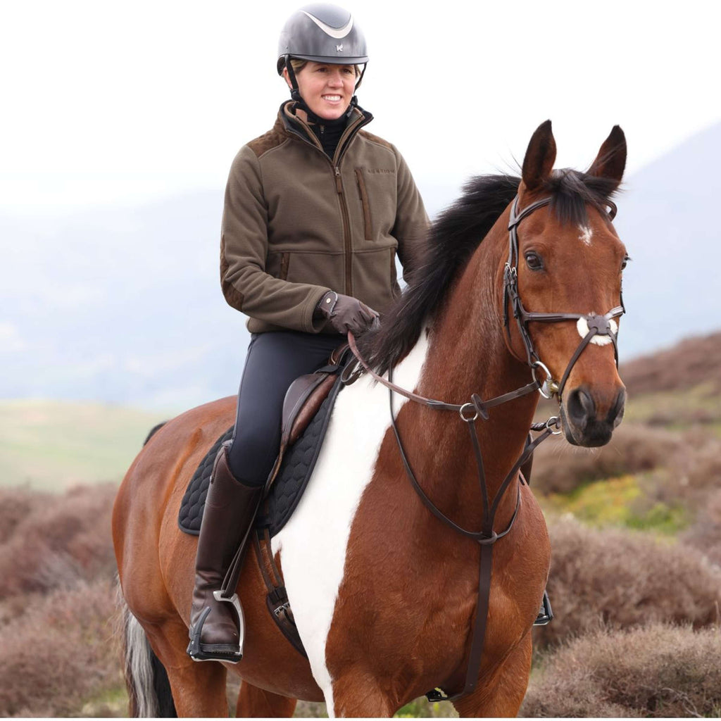 Aubrion by Shires Vest Heritage Fleece Donker Olijf