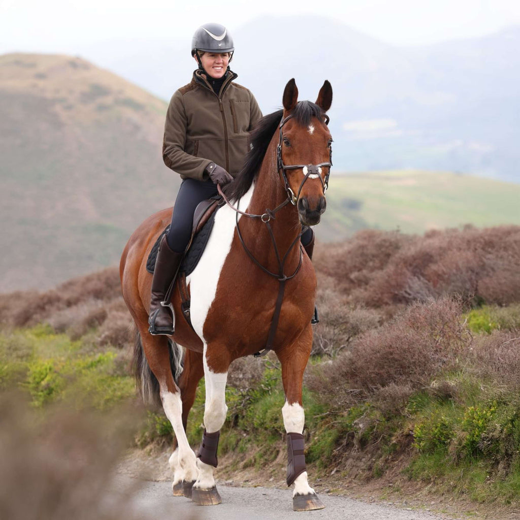Aubrion by Shires Vest Heritage Fleece Donker Olijf