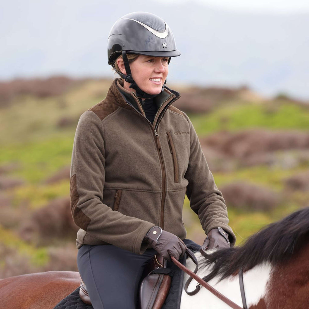 Aubrion by Shires Vest Heritage Fleece Donker Olijf