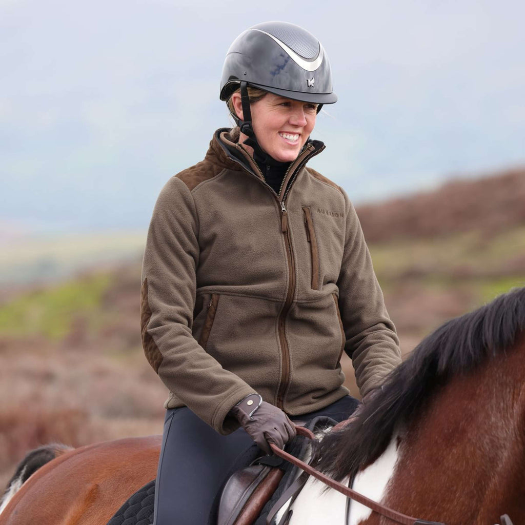 Aubrion by Shires Vest Heritage Fleece Donker Olijf