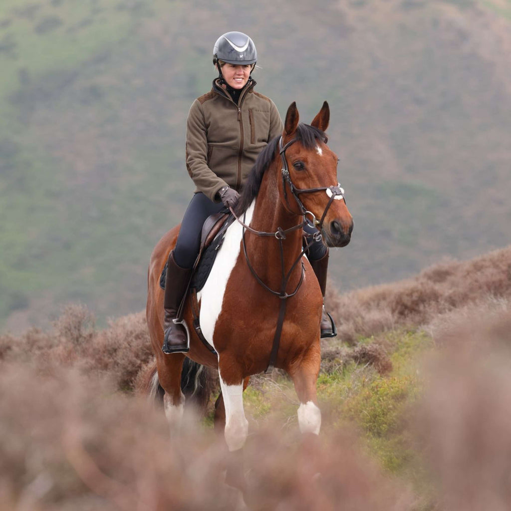 Aubrion by Shires Vest Heritage Fleece Donker Olijf