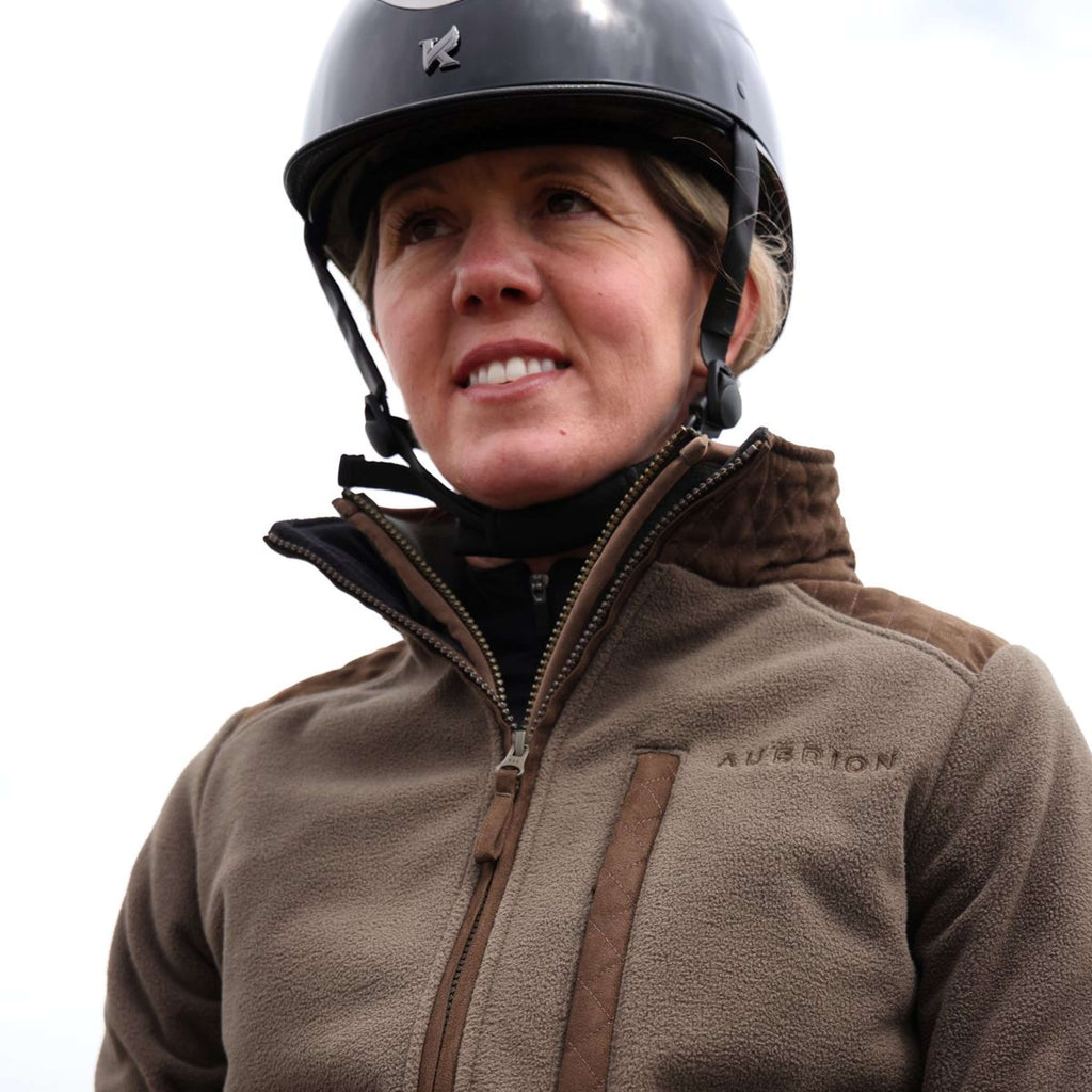Aubrion by Shires Vest Heritage Fleece Donker Olijf