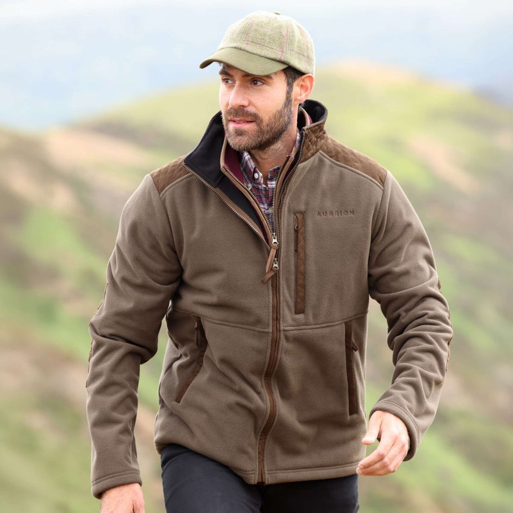 Aubrion by Shires Vest Heritage Fleece Donker Olijf