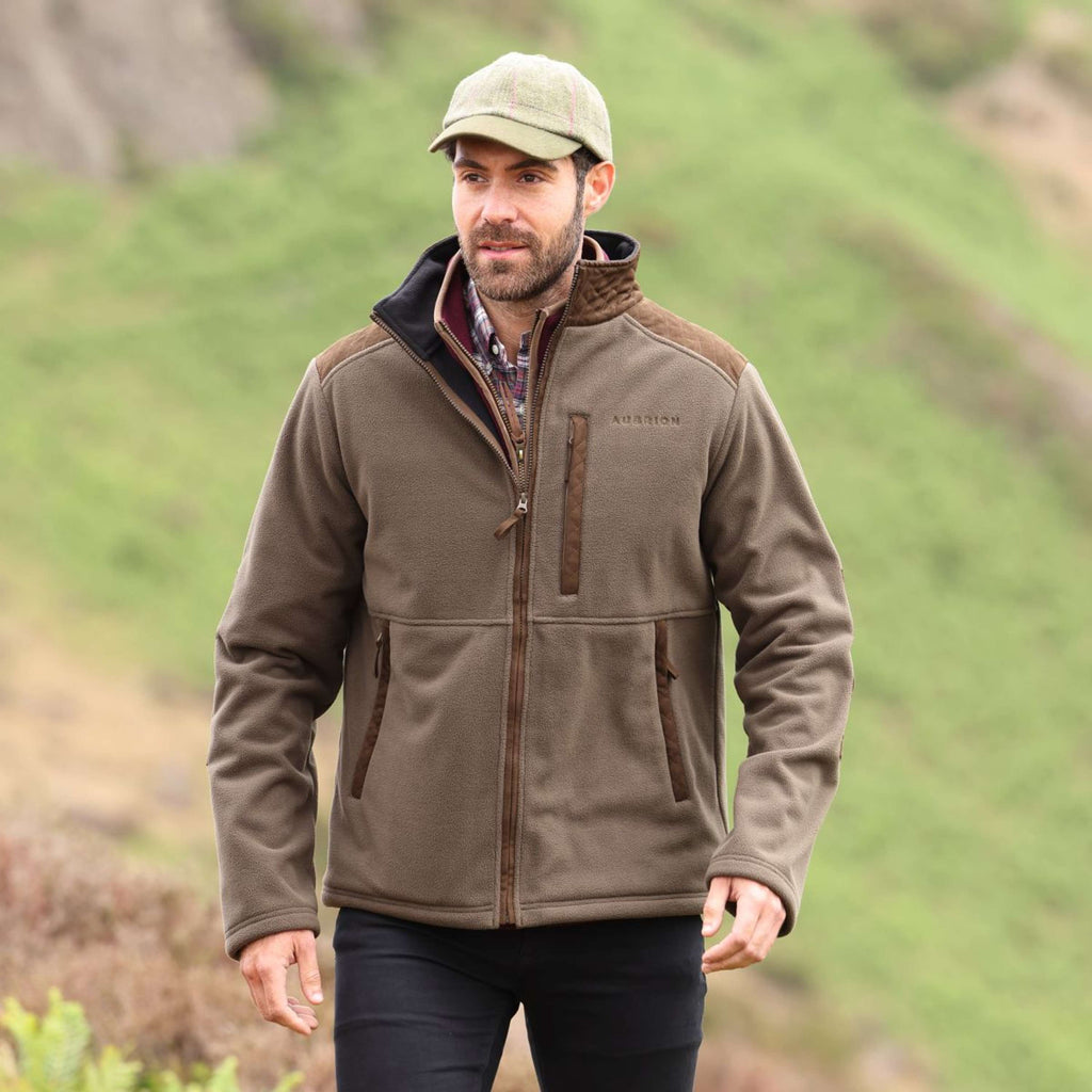 Aubrion by Shires Vest Heritage Fleece Donker Olijf