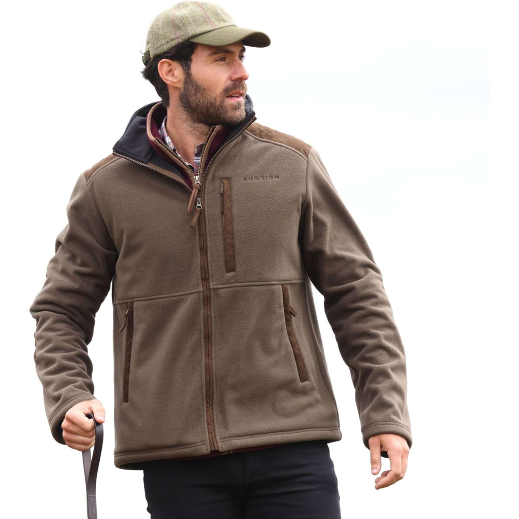 Aubrion by Shires Vest Heritage Fleece Donker Olijf