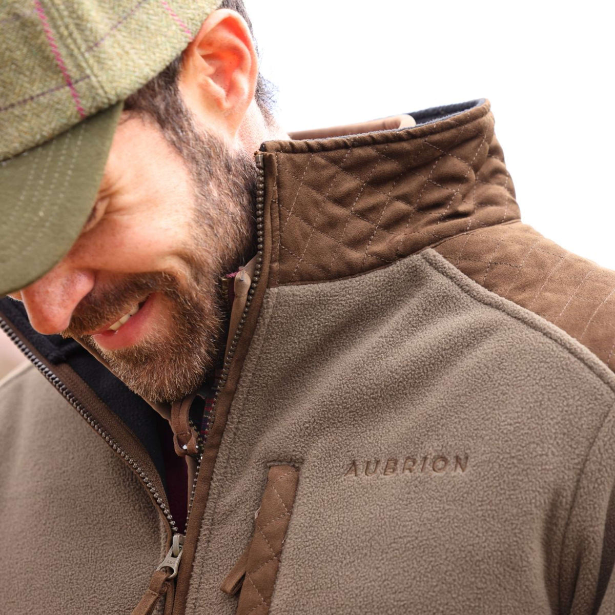Aubrion by Shires Vest Heritage Fleece Donker Olijf