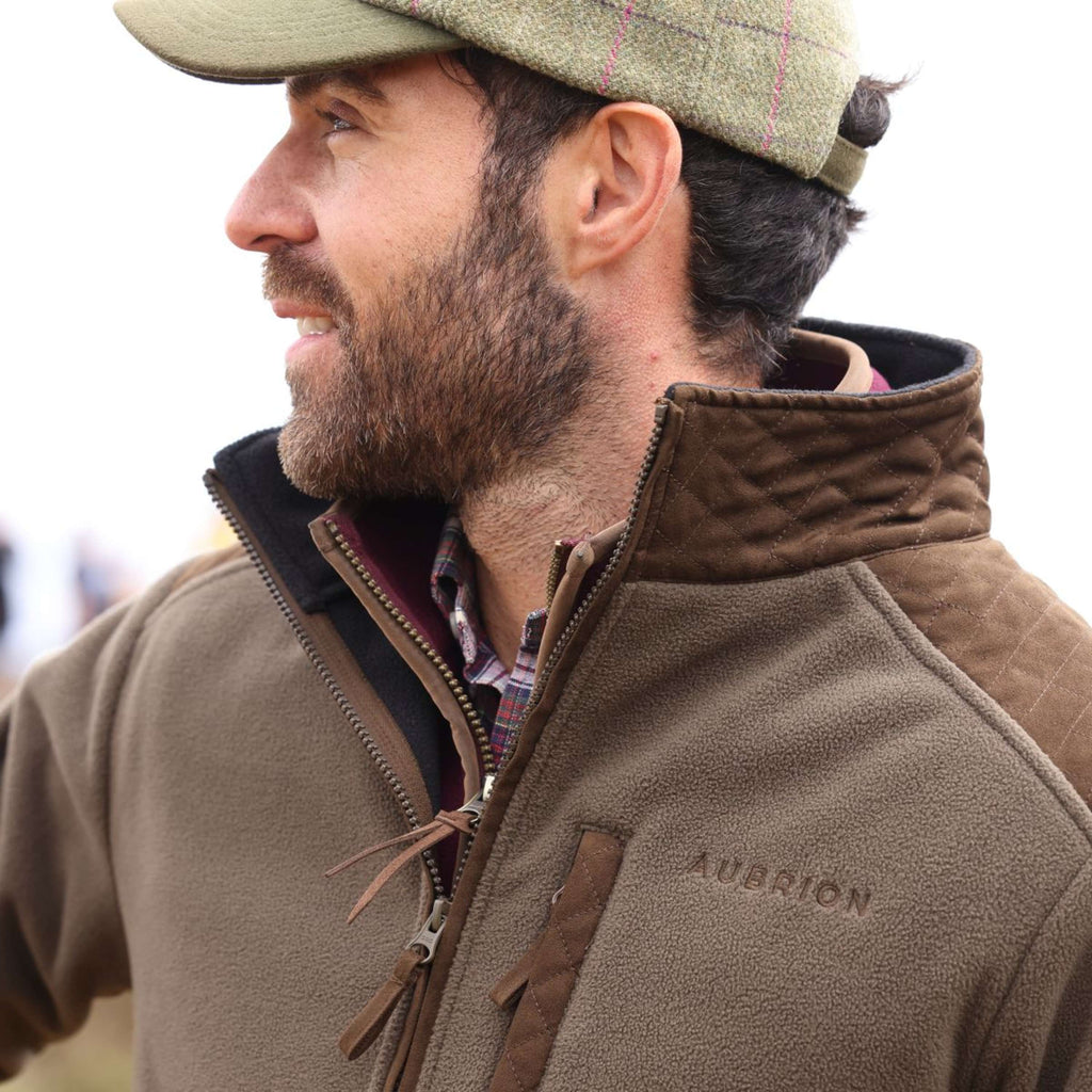 Aubrion by Shires Vest Heritage Fleece Donker Olijf