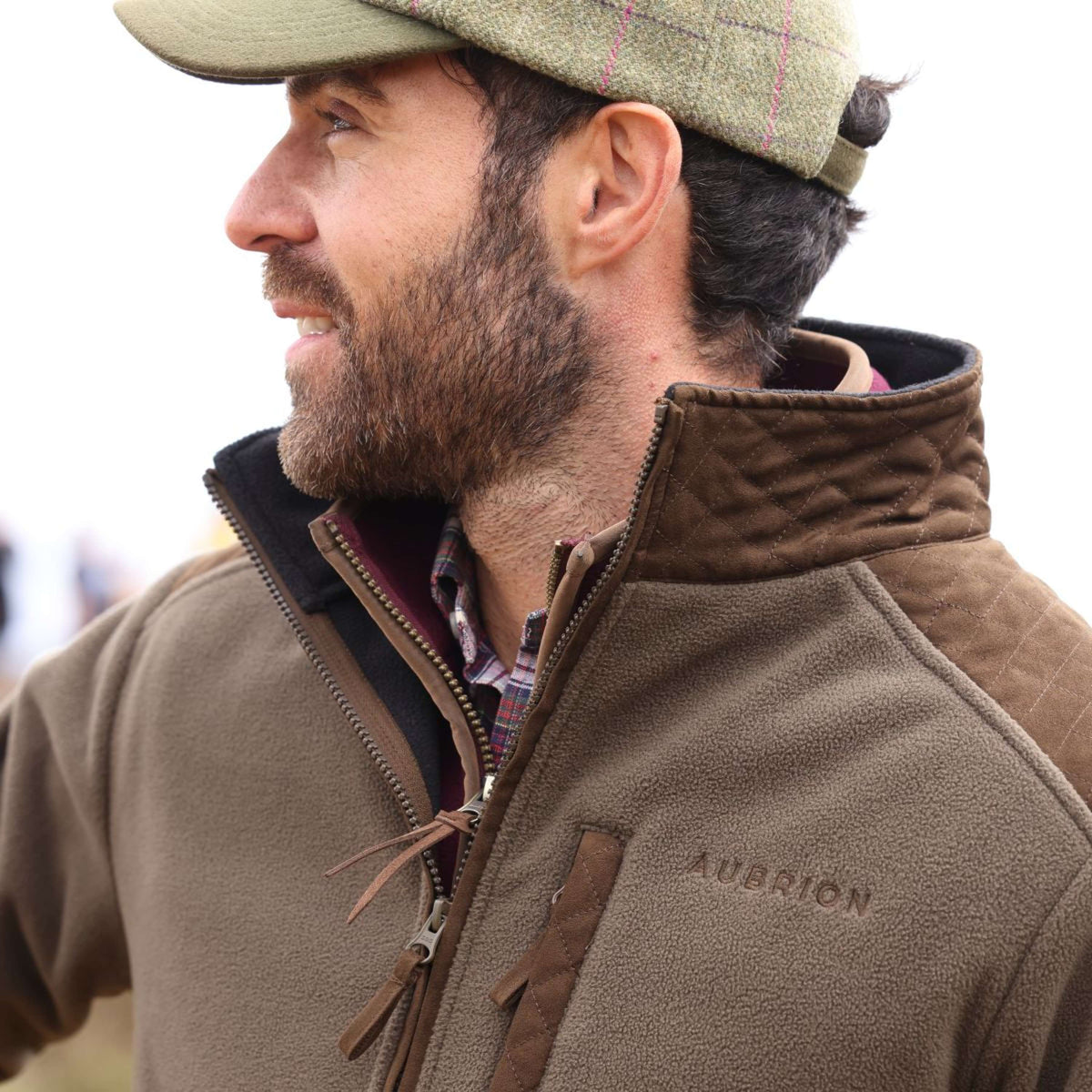 Aubrion by Shires Vest Heritage Fleece Donker Olijf