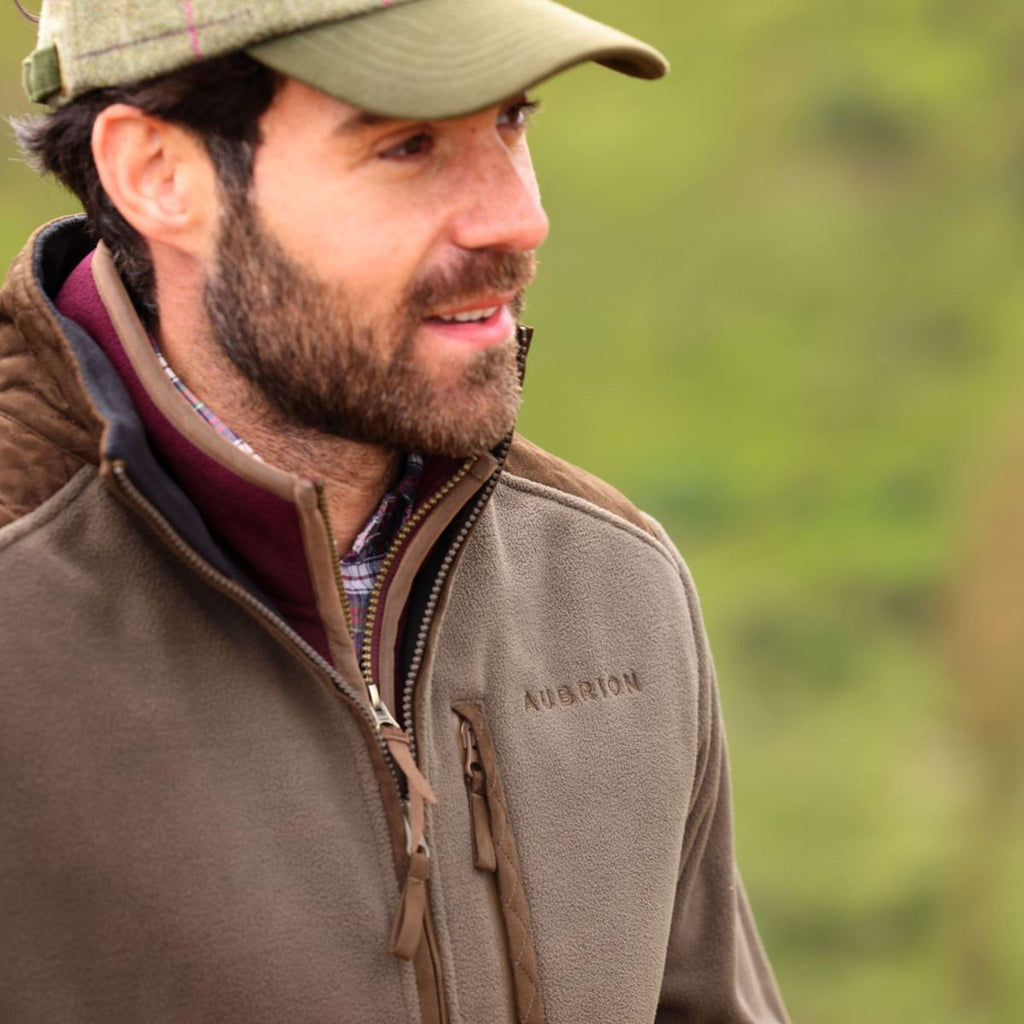Aubrion by Shires Vest Heritage Fleece Donker Olijf