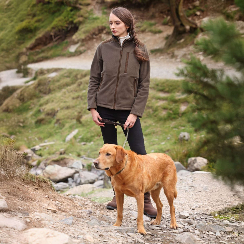 Aubrion by Shires Vest Heritage Fleece Donker Olijf