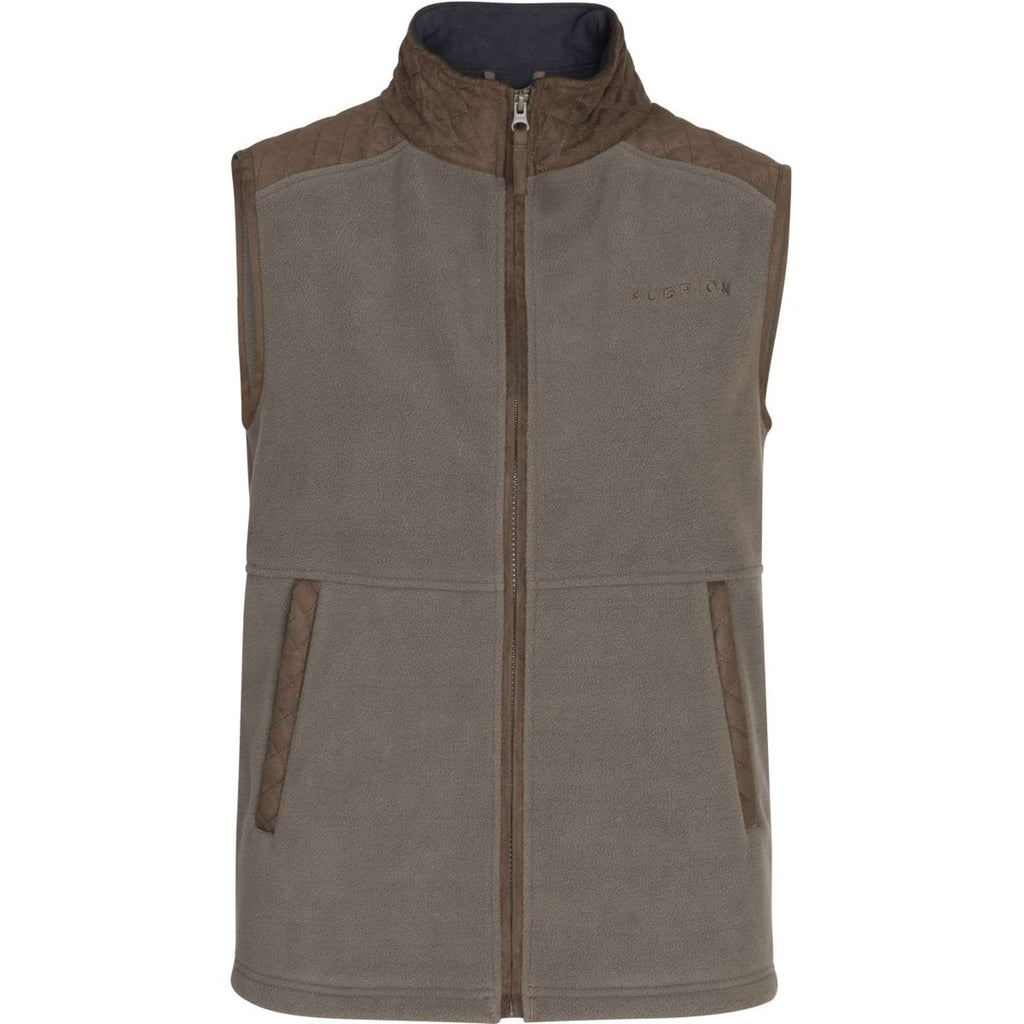 Aubrion by Shires Bodywarmer Heritage Fleece Donker Olijf