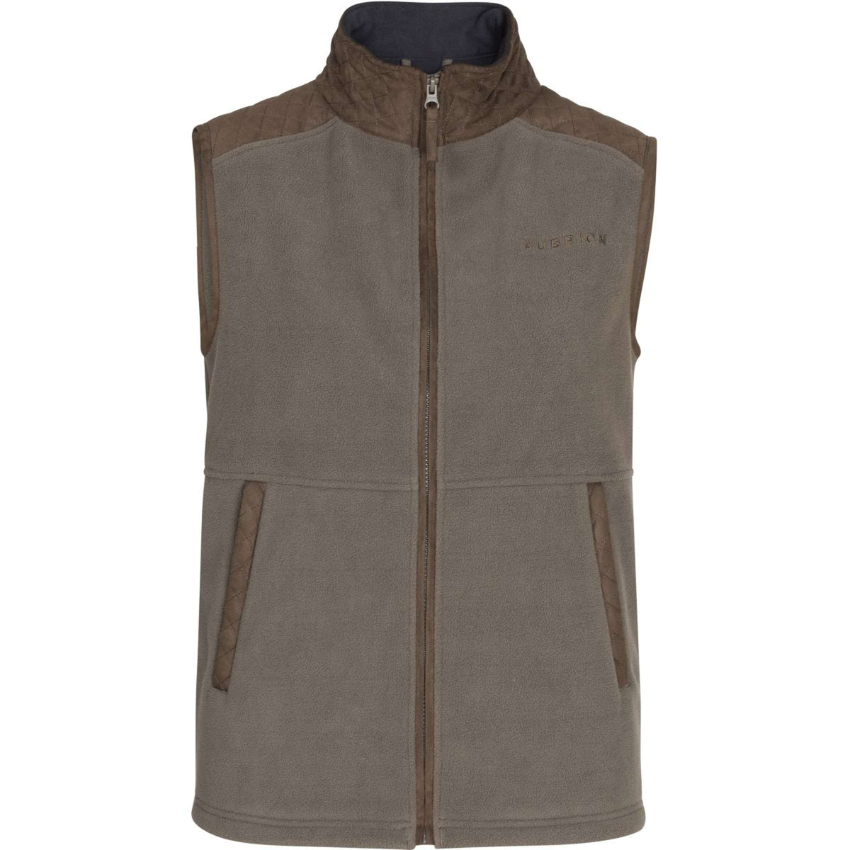 Aubrion by Shires Bodywarmer Heritage Fleece Donker Olijf
