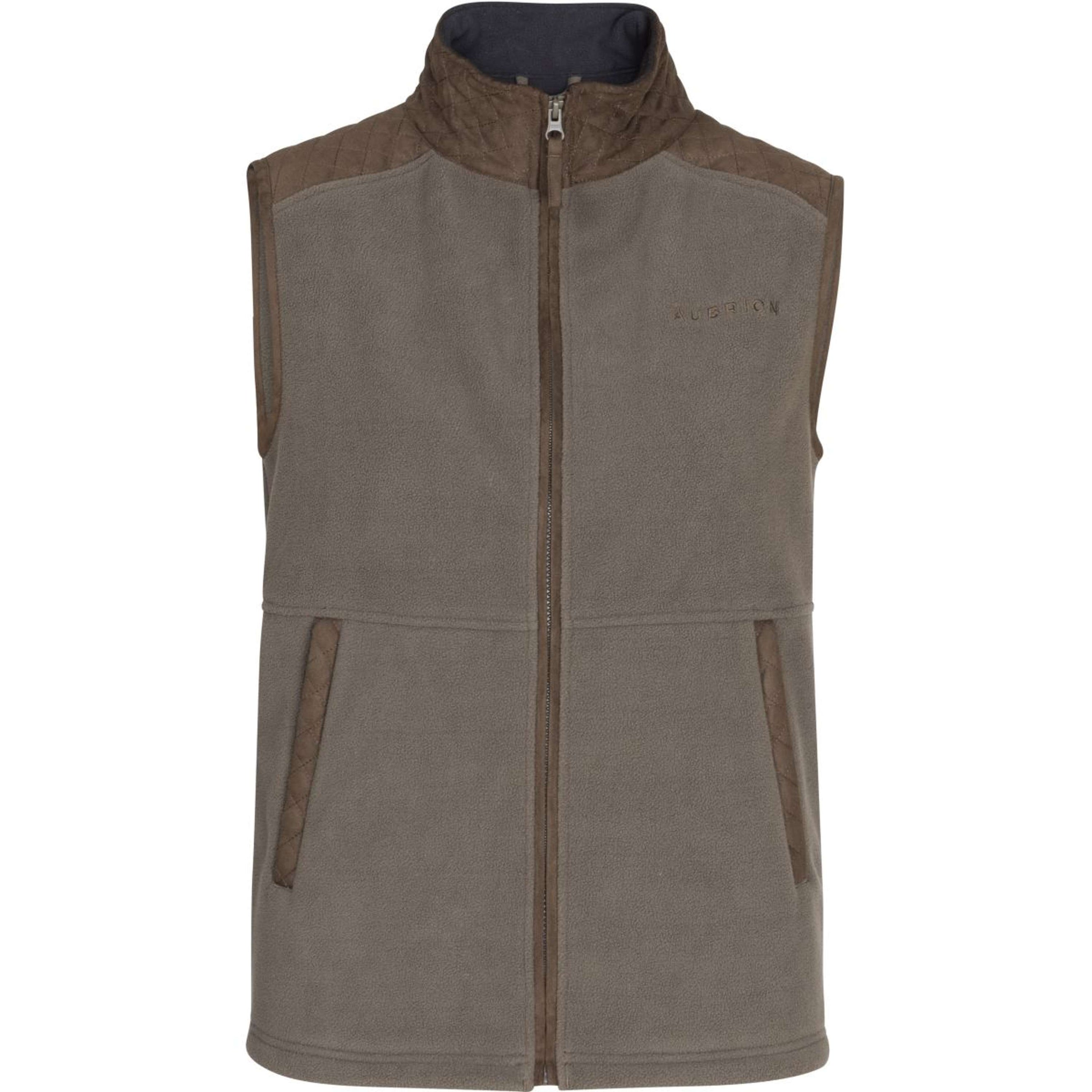 Aubrion by Shires Bodywarmer Heritage Fleece Donker Olijf