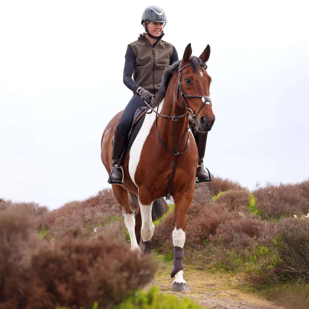 Aubrion by Shires Bodywarmer Heritage Fleece Donker Olijf