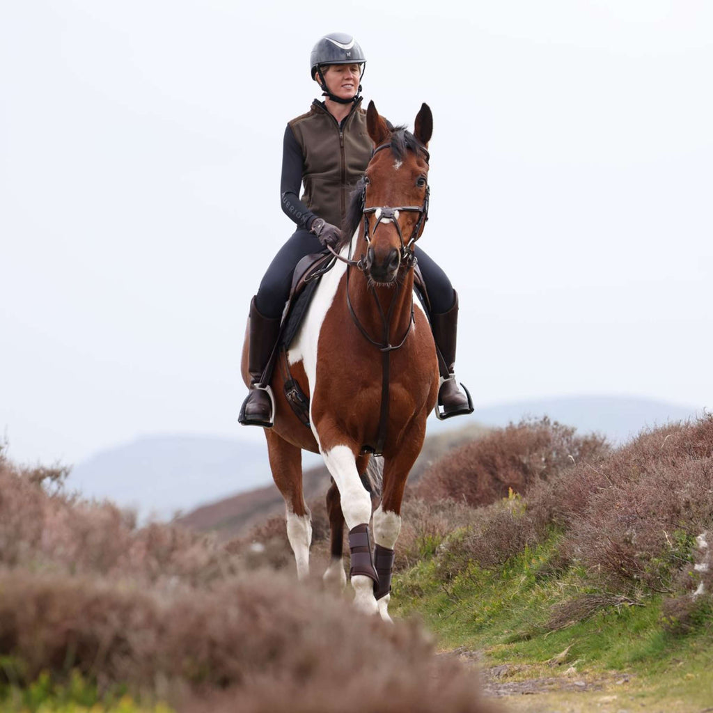 Aubrion by Shires Bodywarmer Heritage Fleece Donker Olijf