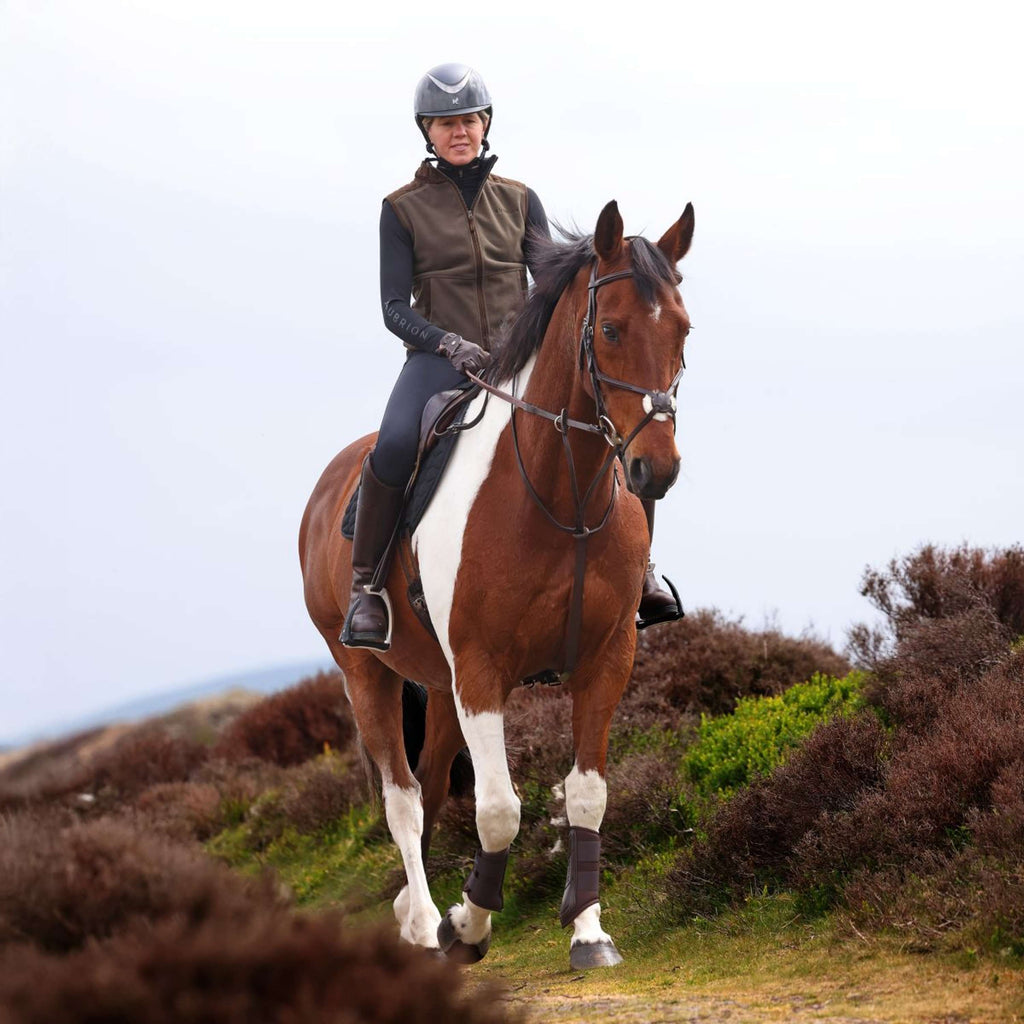 Aubrion by Shires Bodywarmer Heritage Fleece Donker Olijf