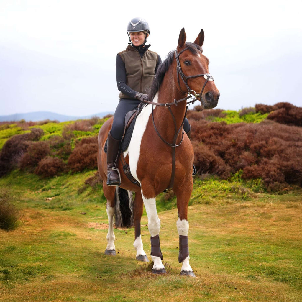 Aubrion by Shires Bodywarmer Heritage Fleece Donker Olijf