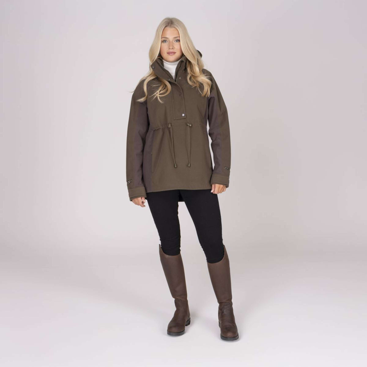 Aubrion by Shires Pullover Heritage Donker Olijf