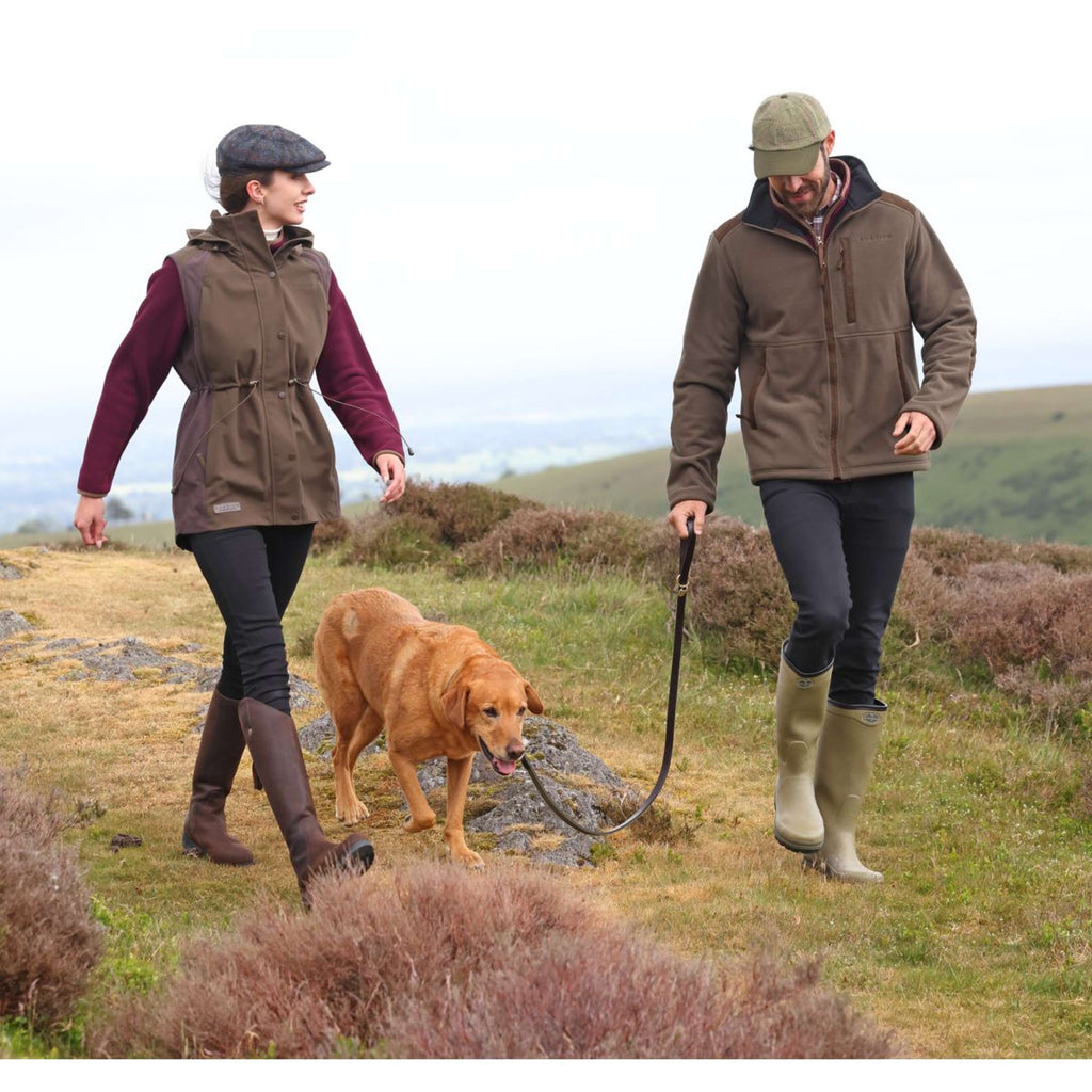 Aubrion by Shires Vest Heritage Fleece Donker Olijf