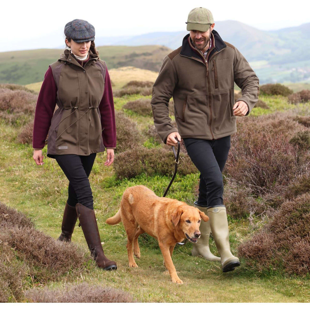 Aubrion by Shires Vest Heritage Fleece Donker Olijf