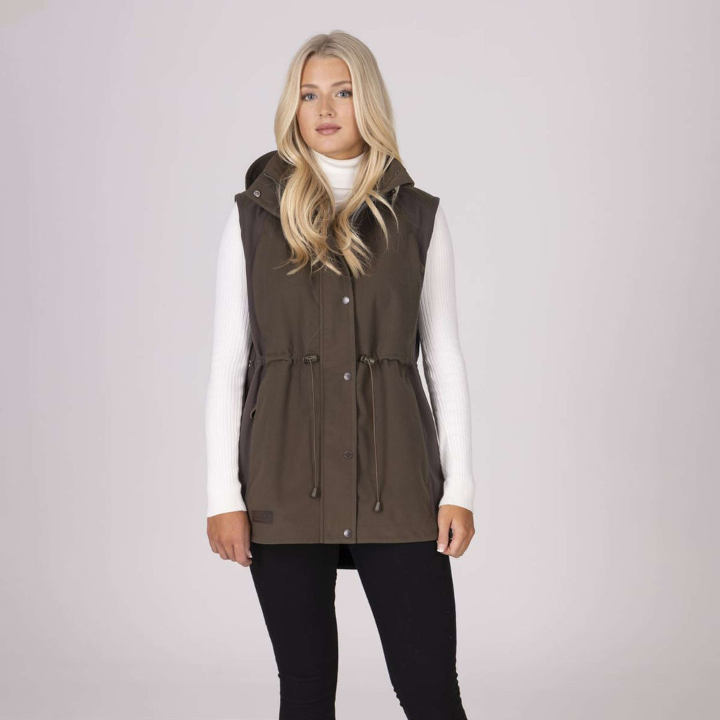 Aubrion by Shires Bodywarmer Heritage Donker Olijf