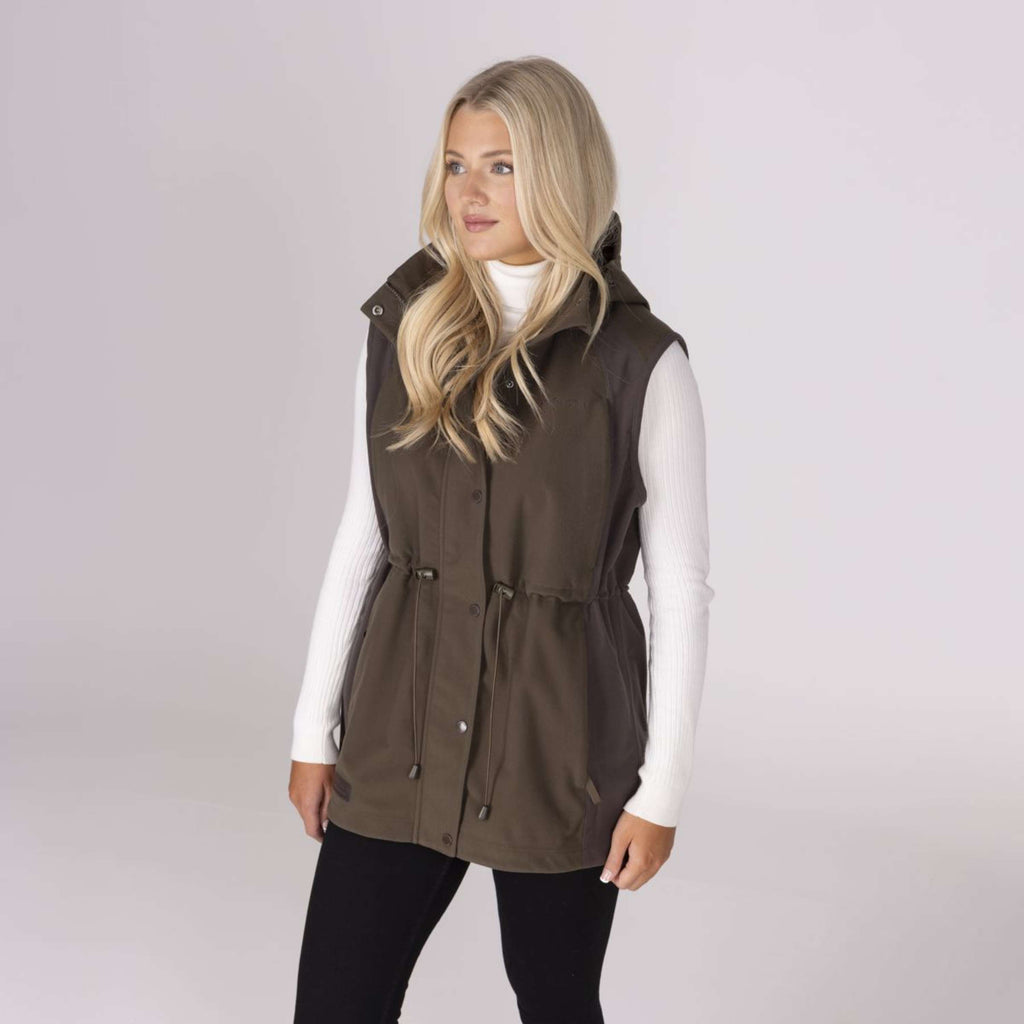 Aubrion by Shires Bodywarmer Heritage Donker Olijf