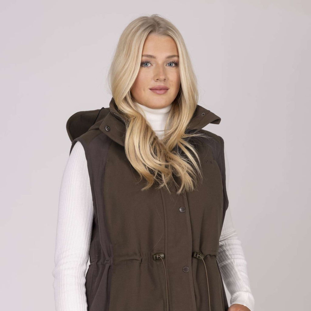 Aubrion by Shires Bodywarmer Heritage Donker Olijf