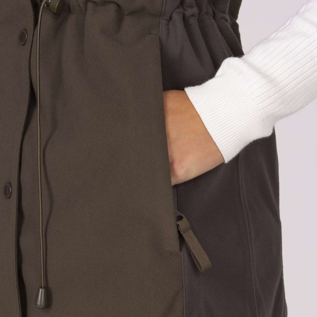 Aubrion by Shires Bodywarmer Heritage Donker Olijf