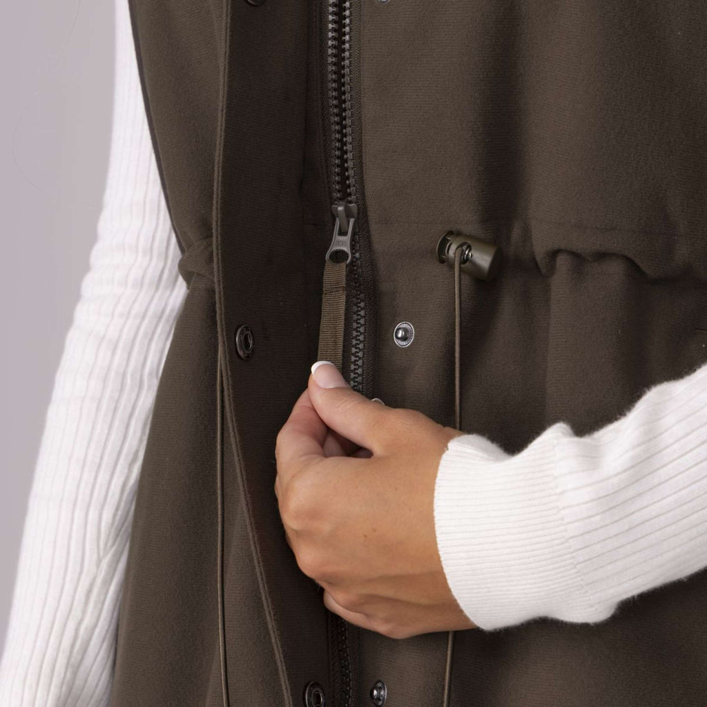 Aubrion by Shires Bodywarmer Heritage Donker Olijf