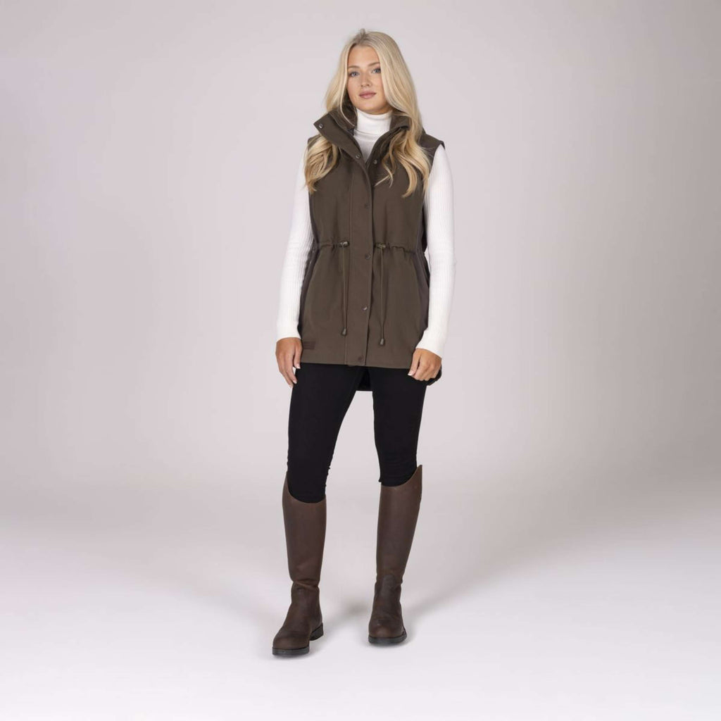 Aubrion by Shires Bodywarmer Heritage Donker Olijf