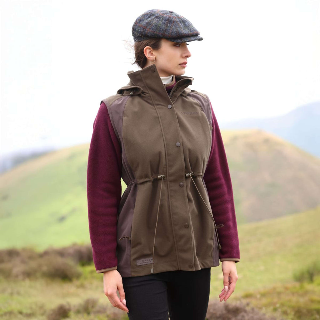 Aubrion by Shires Bodywarmer Heritage Donker Olijf