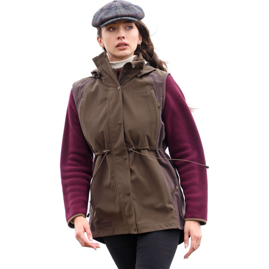 Aubrion by Shires Bodywarmer Heritage Donker Olijf