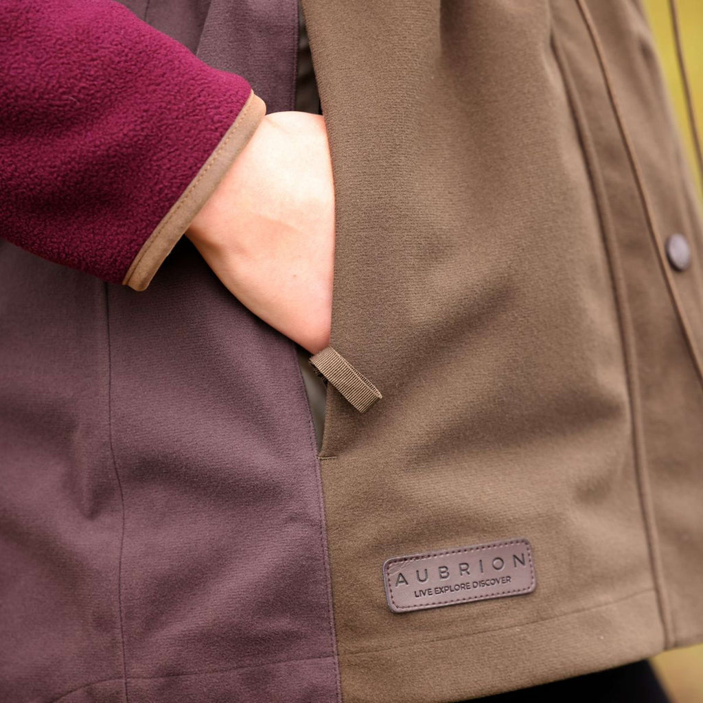 Aubrion by Shires Bodywarmer Heritage Donker Olijf