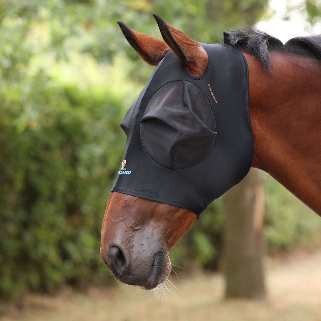 FlyGuard by Shires Vliegenmasker Pro Stretch met Ooruitsparing Jet