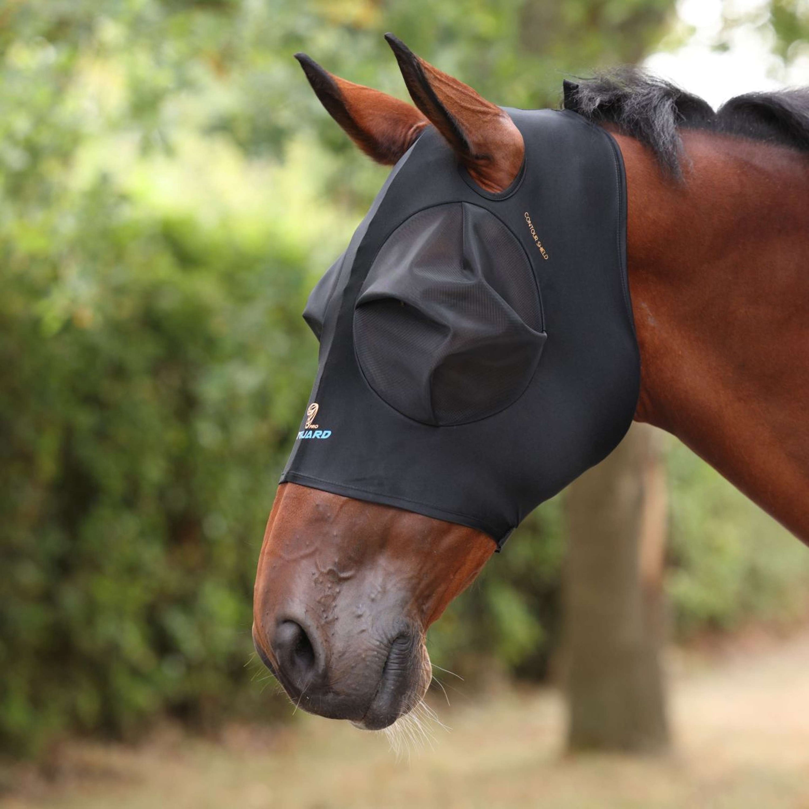 FlyGuard Vliegenmasker Pro Stretch met Ooruitsparing Jet