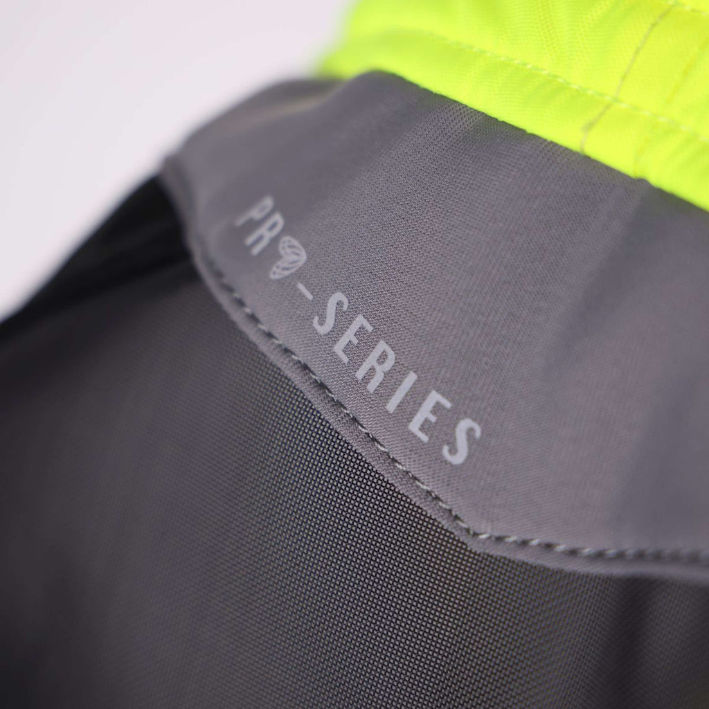 FlyGuard by Shires Vliegenmasker Pro Hi-Viz Fine Mesh met Oren Fluo Geel