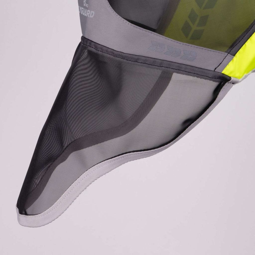 FlyGuard by Shires Vliegenmasker Pro Hi-Viz Fine Mesh met Oren en Neus Fluo Geel