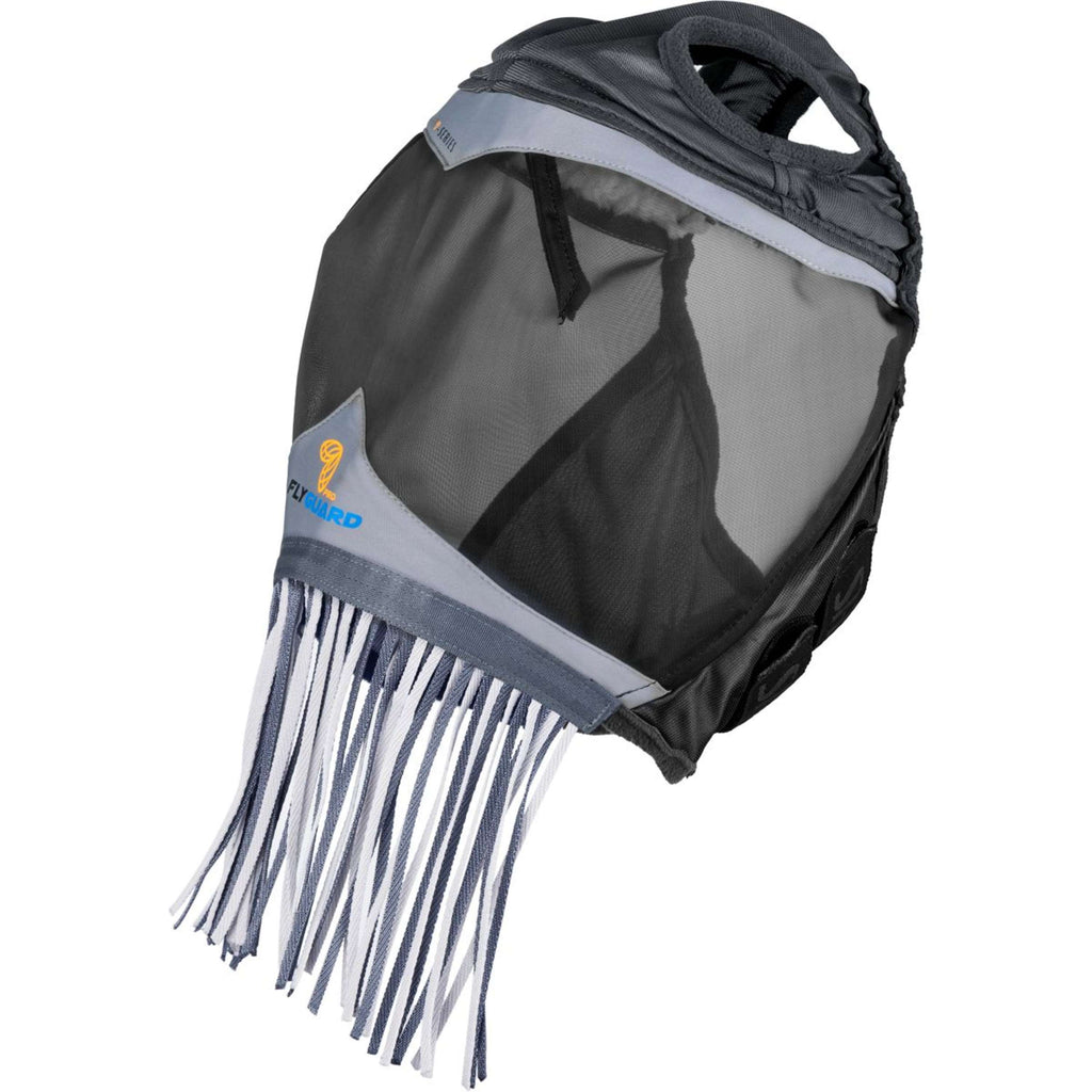 FlyGuard by Shires Vliegenmasker Pro Fine Mesh met Ooruitsparing en Neusfranje Jet