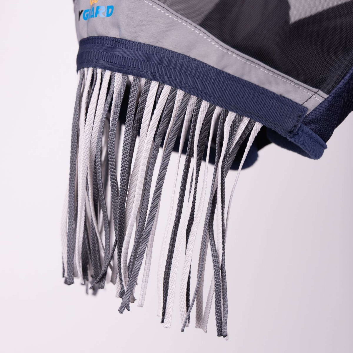 FlyGuard by Shires Vliegenmasker Pro Fine Mesh met Ooruitsparing en Neusfranje Navy