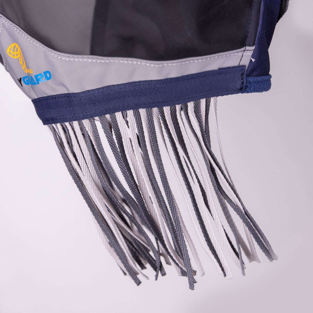 FlyGuard by Shires Vliegenmasker Pro Fine Mesh met Ooruitsparing en Neusfranje Navy