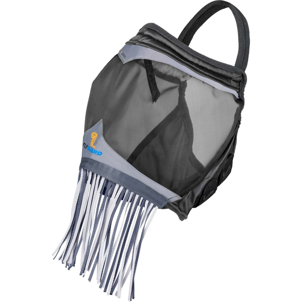 FlyGuard by Shires Vliegenmasker Pro Fine Mesh zonder Oren met Franjes Jet