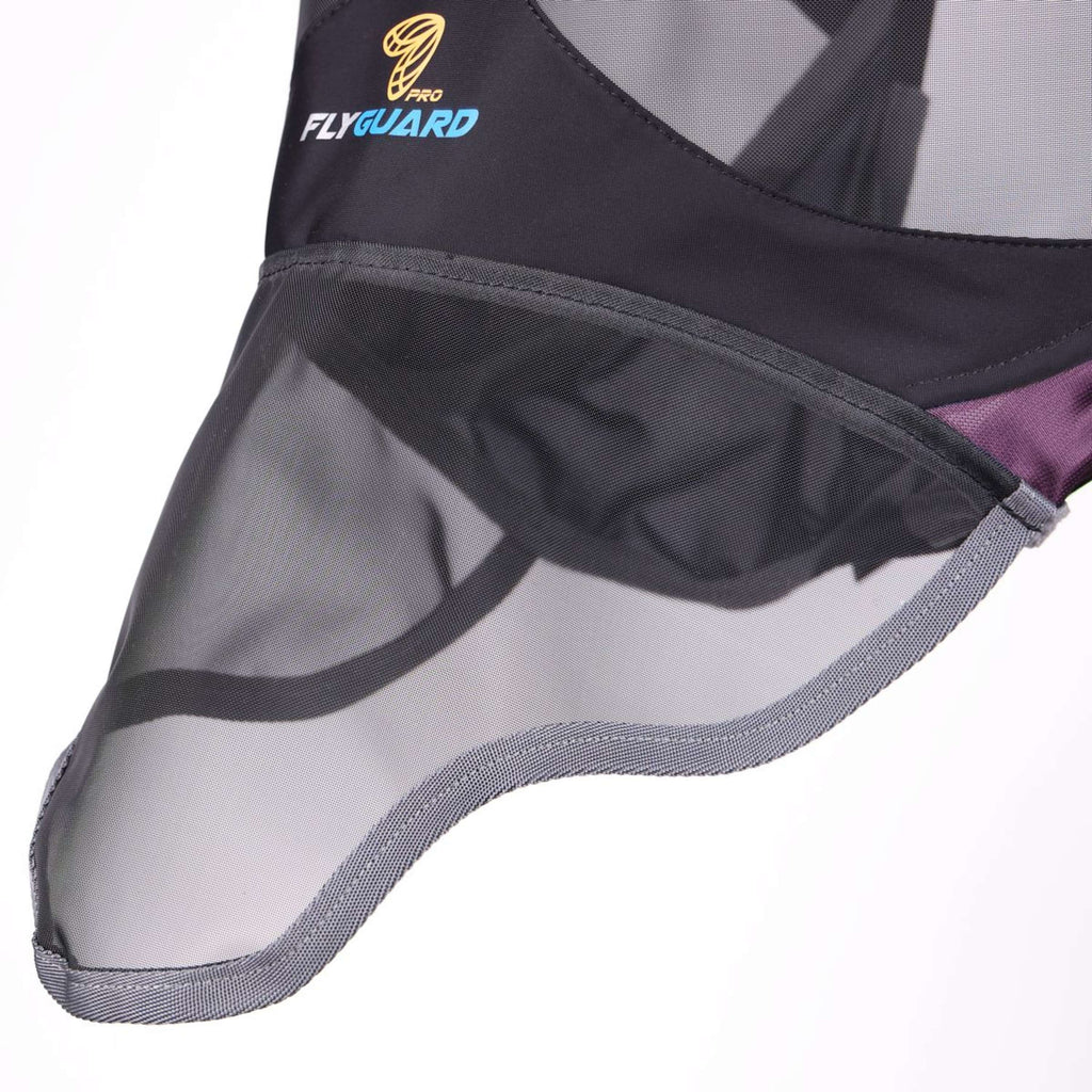 FlyGuard by Shires Vliegenmasker Pro Deluxe met Oren en Neus Black Cherry