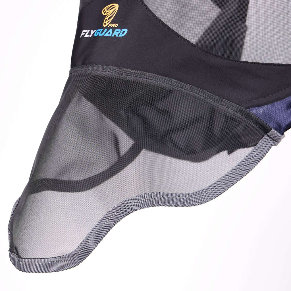 FlyGuard by Shires Vliegenmasker Pro Deluxe met Oren en Neus Navy